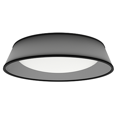 NORDICA 4967E: 9-Light Black Ceiling Fixture 3D model image 1 