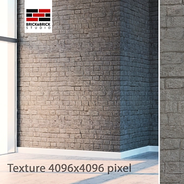 High-Detail Seamless Brick Texture 3D model image 1 