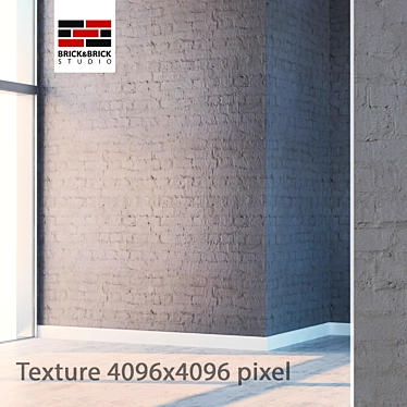 High-Detail Seamless Brick Texture Set 3D model image 1 