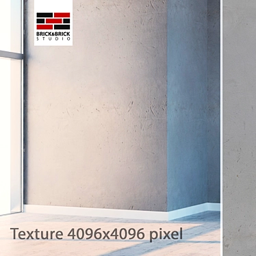 Seamless Stucco Texture Kit 3D model image 1 