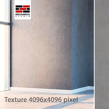Seamless Concrete Texture 3D model image 1 