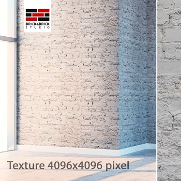 Title: High-Definition Seamless Brick 3D model image 1 