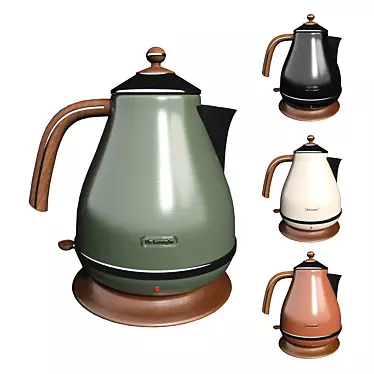 DeLonghi Electric Kettle: Vibrant Inner Colors 3D model image 1 