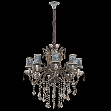 Elegant Ivelina Crystal Chandelier 3D model image 1 