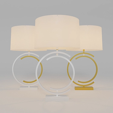 Modern LED Bedside Lamps 3D model image 1 