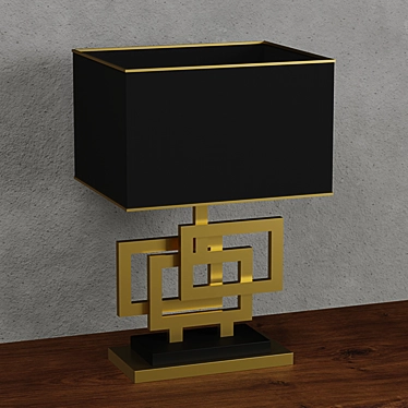 Sleek Bedside Lamps: Poly 1641 3D model image 1 