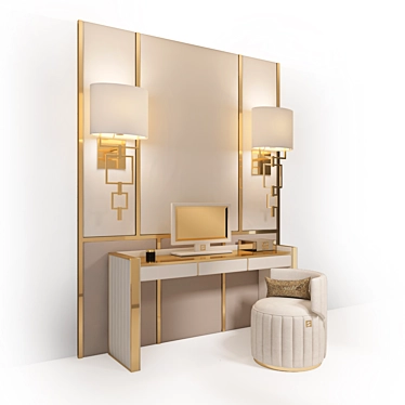 Fertini Casa Dressing Table Set 3D model image 1 