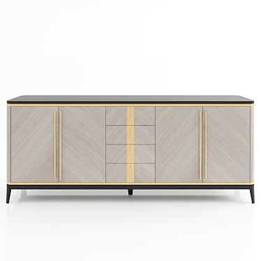 Modern Frato Seina Sideboard: Sleek and Stylish Storage Solution 3D model image 1 