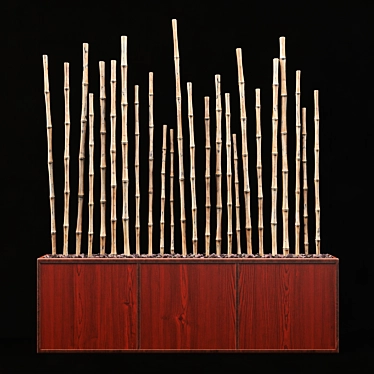 Bamboo Pebble Decor 3D model image 1 
