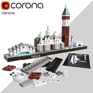 Venice LEGO Architecture Set 3D model image 1 