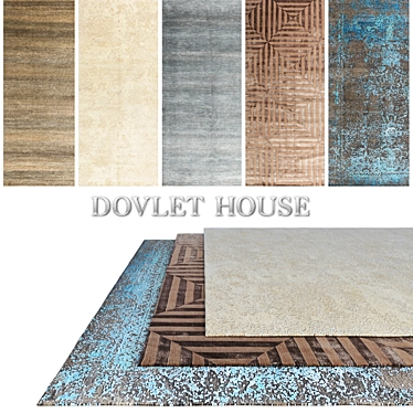 5-Piece DOVLET HOUSE Carpets Set (Part 408) 3D model image 1 