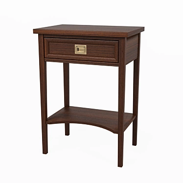 Oxford Nightstand: Stylish Bedside Table with Alternative Finish 3D model image 1 