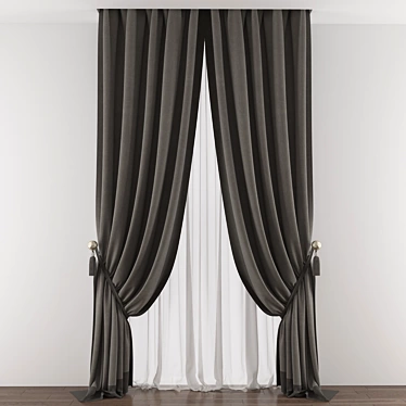 Modernize Your Space with Curtain 443 3D model image 1 