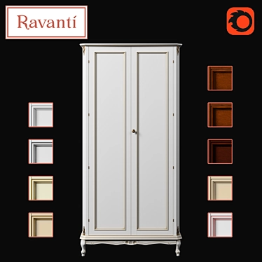 Ravanti EM Wardrobe No. 2 - Elegant and Spacious 3D model image 1 