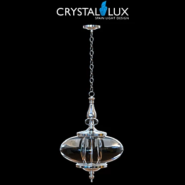  Miel SP4 Chrome - Elegant Spanish Crystal Lux Pendant 3D model image 1 