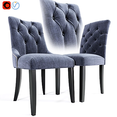 Elegant Preston Chair Set: Stylish and Comfortable 3D model image 1 