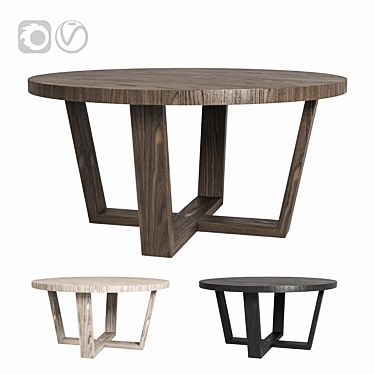 Antoccino Round Dining Table 3D model image 1 