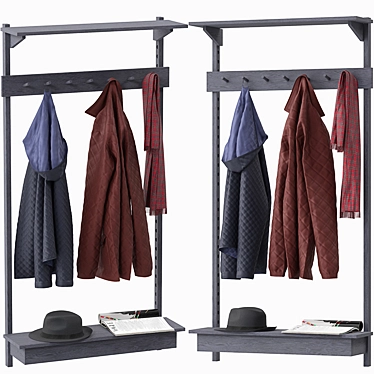 Elevate your space: Unit Coat Rack 3D model image 1 