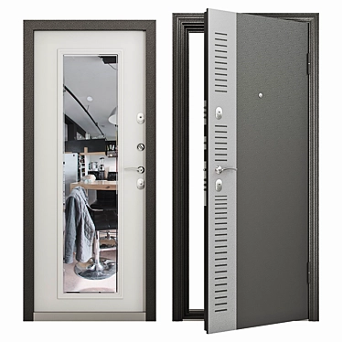 Sturdy and Secure: Torex Delta-100 Entrance Door 3D model image 1 