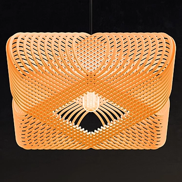 Sleek Ovals Pendant Light 3D model image 1 