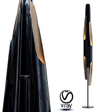 Artistic Light Sculpture 3D model image 1 