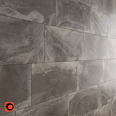 Elegant Slate Wall Tiles 3D model image 1 