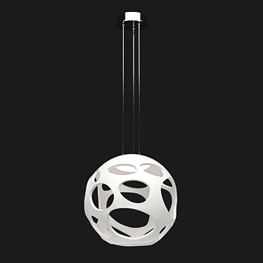 Organic OM Chandelier: Mantra's Elegant Lighting 3D model image 1 