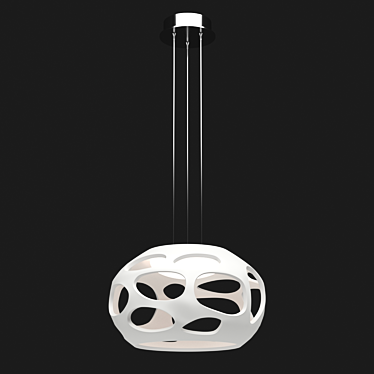 Organica 5141OM Chandelier: Elegant Lighting Solution 3D model image 1 