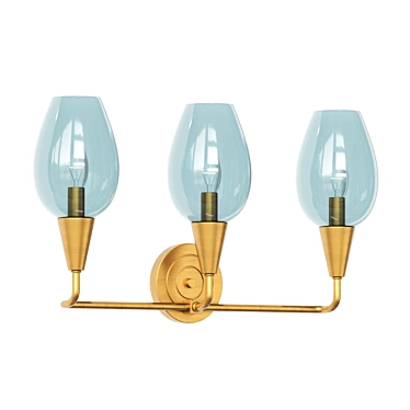 Midcentury Modern Wall Lamp: Lampatron Viola Wall 3D model image 1 