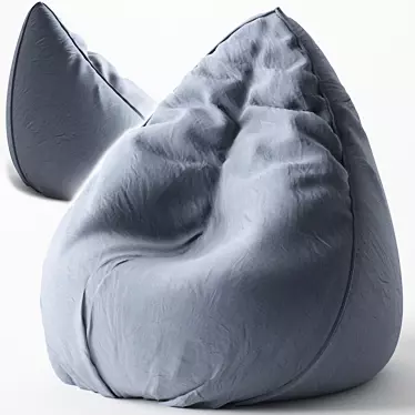 Cozy Kids' Bean Bag - IKEA 3D model image 1 