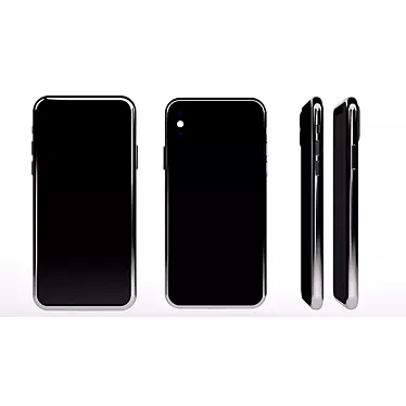 High-Quality iPhone X 3D Model 3D model image 1 