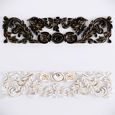 Decorative Plaster Moldings Flower 02