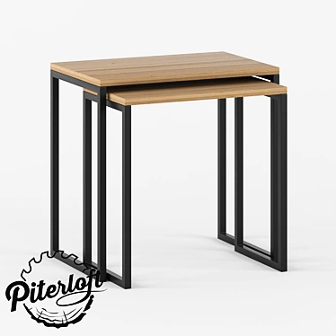 Compact Loft Table - Customizable Design 3D model image 1 