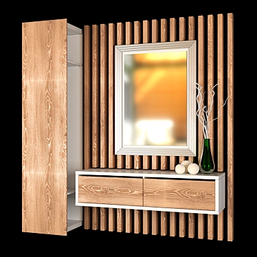2250mm Hallway Wardrobe Cupboard 3D model image 1 