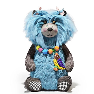 Lion-Bear Soft Toy Blend 3D model image 1 