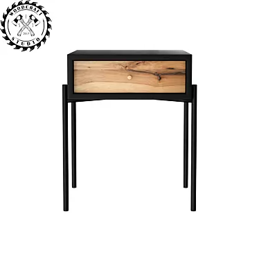 Frank Nightstand - WoodCraftStudio 3D model image 1 