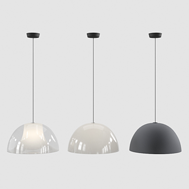 Opal Glow Pendant Light 3D model image 1 