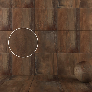 RUST Multi-Texture Wall Tiles 3D model image 1 