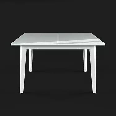 Minimalist Glossy Dining Table 3D model image 1 