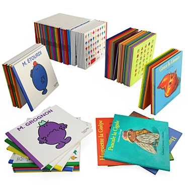 3D Kids Books Collection: Engaging, Educational & Fun! 3D model image 1 