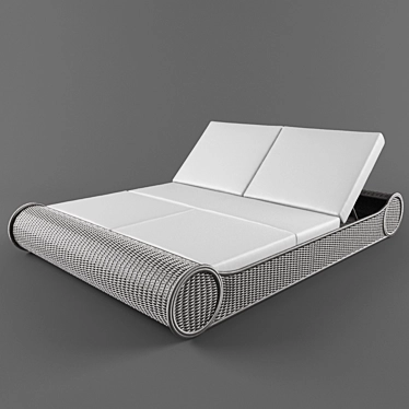 Outdoor Tatame Daybed 3D model image 1 