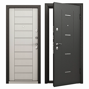 Delta-M 11 DL-1: Rugged Entrance Door with Quality Materials & Locks 3D model image 1 