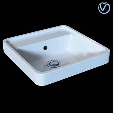 Sleek Caroma Inset Basin 3D model image 1 