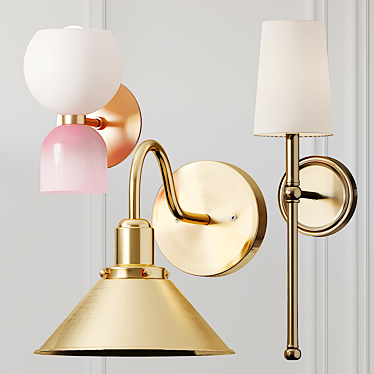 Title: Greta Gooseneck Sweetie Sconce 3D model image 1 