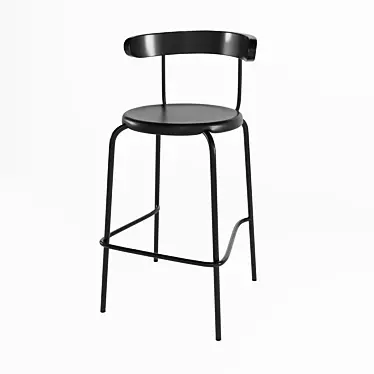 INGVARE Bar Stool: Sleek Design, Comfortable Height 3D model image 1 