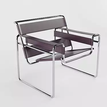 Knoll Wassily Chair: Sleek Design, High-Quality, Versatile 3D model image 1 