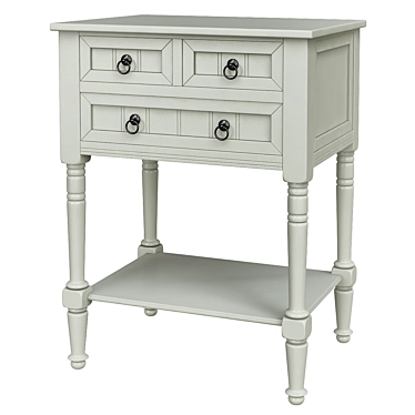 Elegant Wedgewood Console Table 3D model image 1 