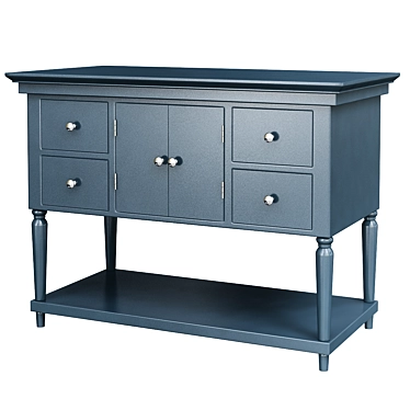 Delvalle 4 Drawer Console Table 3D model image 1 