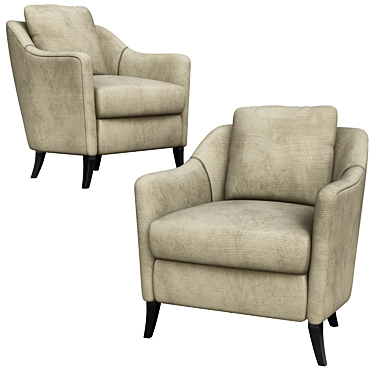 Cozy Cielo Armchair: Brabbu's Elegant Creation 3D model image 1 