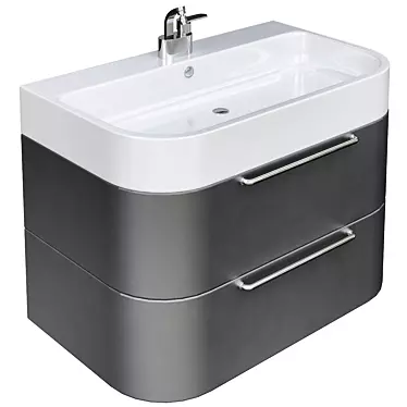 Sleek Sink Cabinets for Modern Bathrooms 3D model image 1 